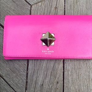 Kate Spade hot pink wallet
